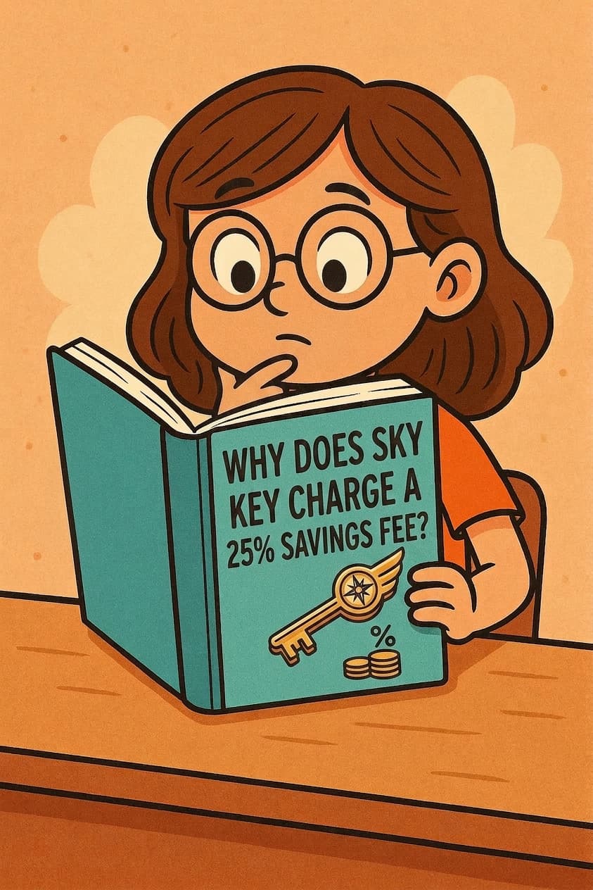 Why Does Sky Key Charge a 25% Savings Fee?